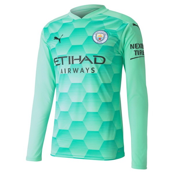 Tailandia Camiseta Manchester City Segunda equipo ML Portero 2020-21 Verde